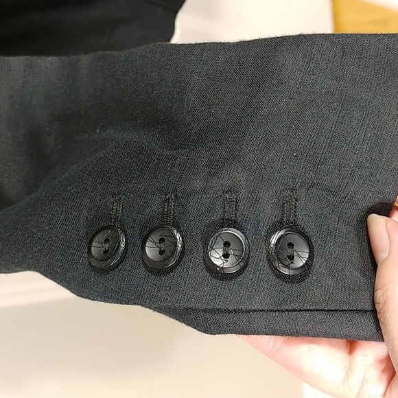 Votre Nom linen blazer black size 2 - Picture 4 of 8